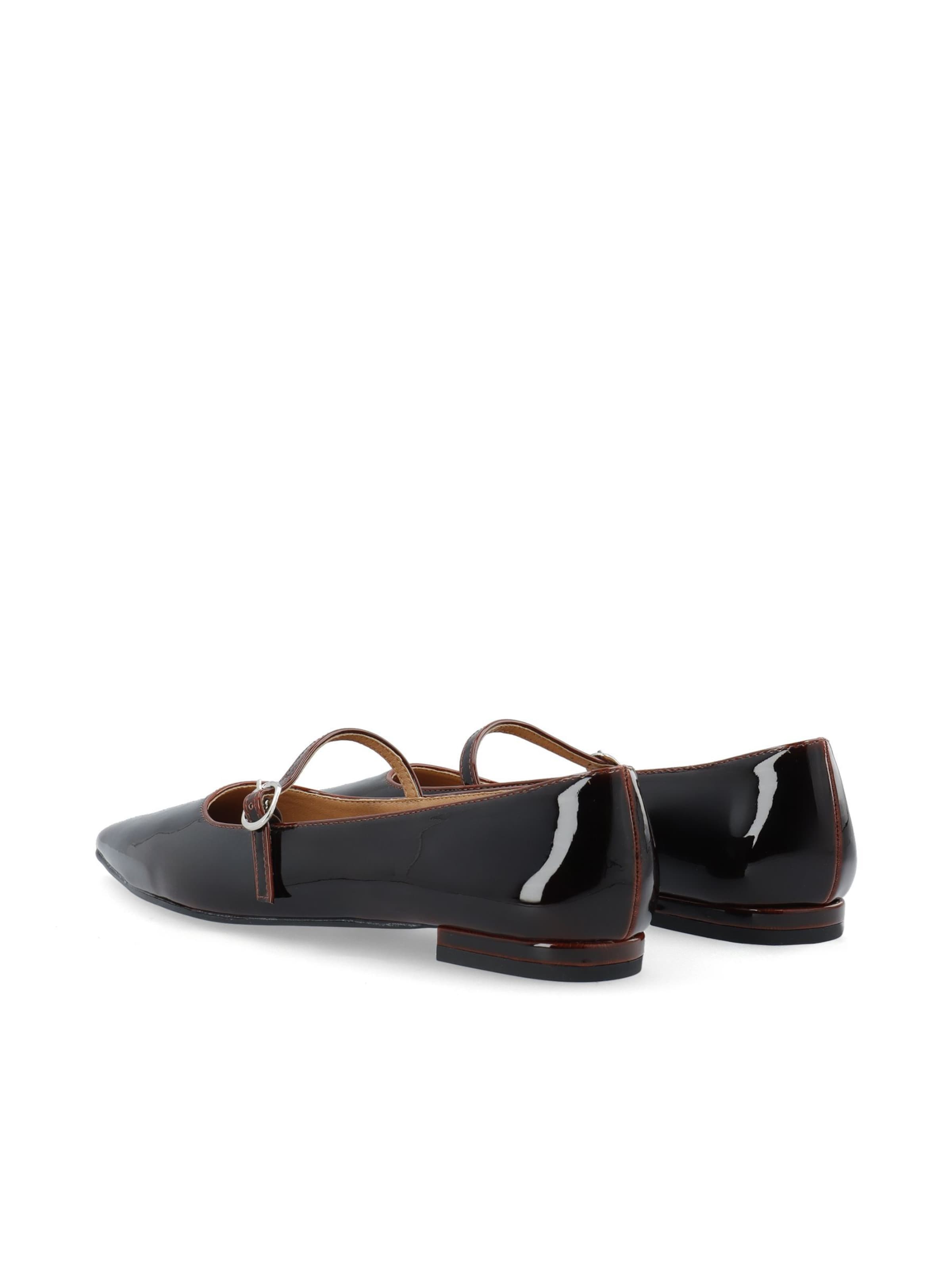 Ballerines à lanières 'Bari' Bianco en marron