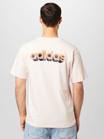 ADIDAS ORIGINALS T-Shirt '3D Power Trefoil' in Pink