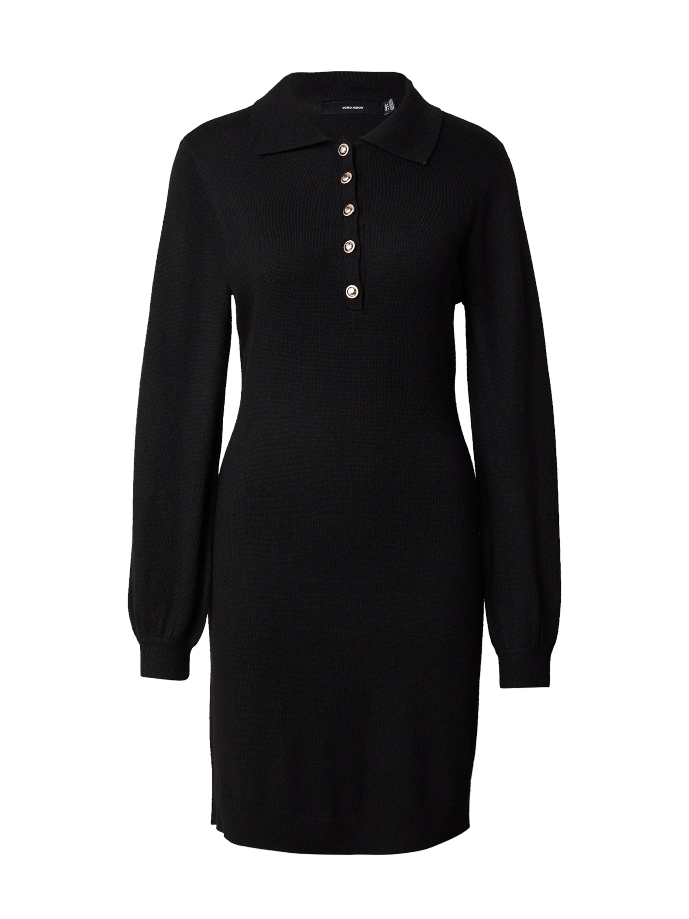 VERO MODA Knitted dress 'VMArlet' in Black: front