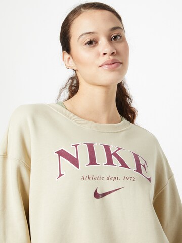 Sweat-shirt Nike Sportswear en beige