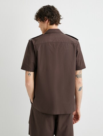 Koton Regular fit Button Up Shirt in Brown