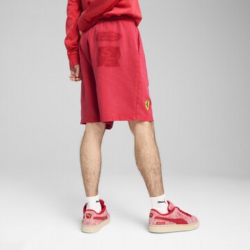 PUMA Loosefit Sportbroek 'Scuderia Ferrari Desert Sun' in Rood