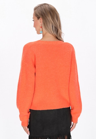 IZIA Knit cardigan in Orange