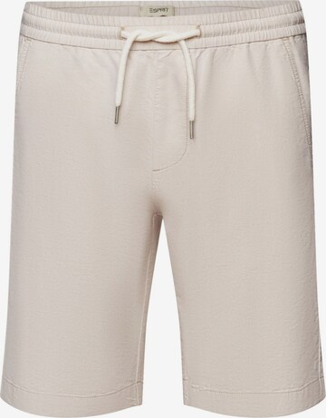 Regular Pantalon ESPRIT en beige : devant