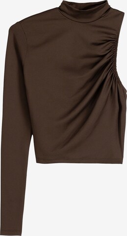 Bershka Shirt in Brown: front