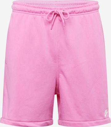 Nike Sportswear Regular Broek 'CLUB' in Roze: voorkant