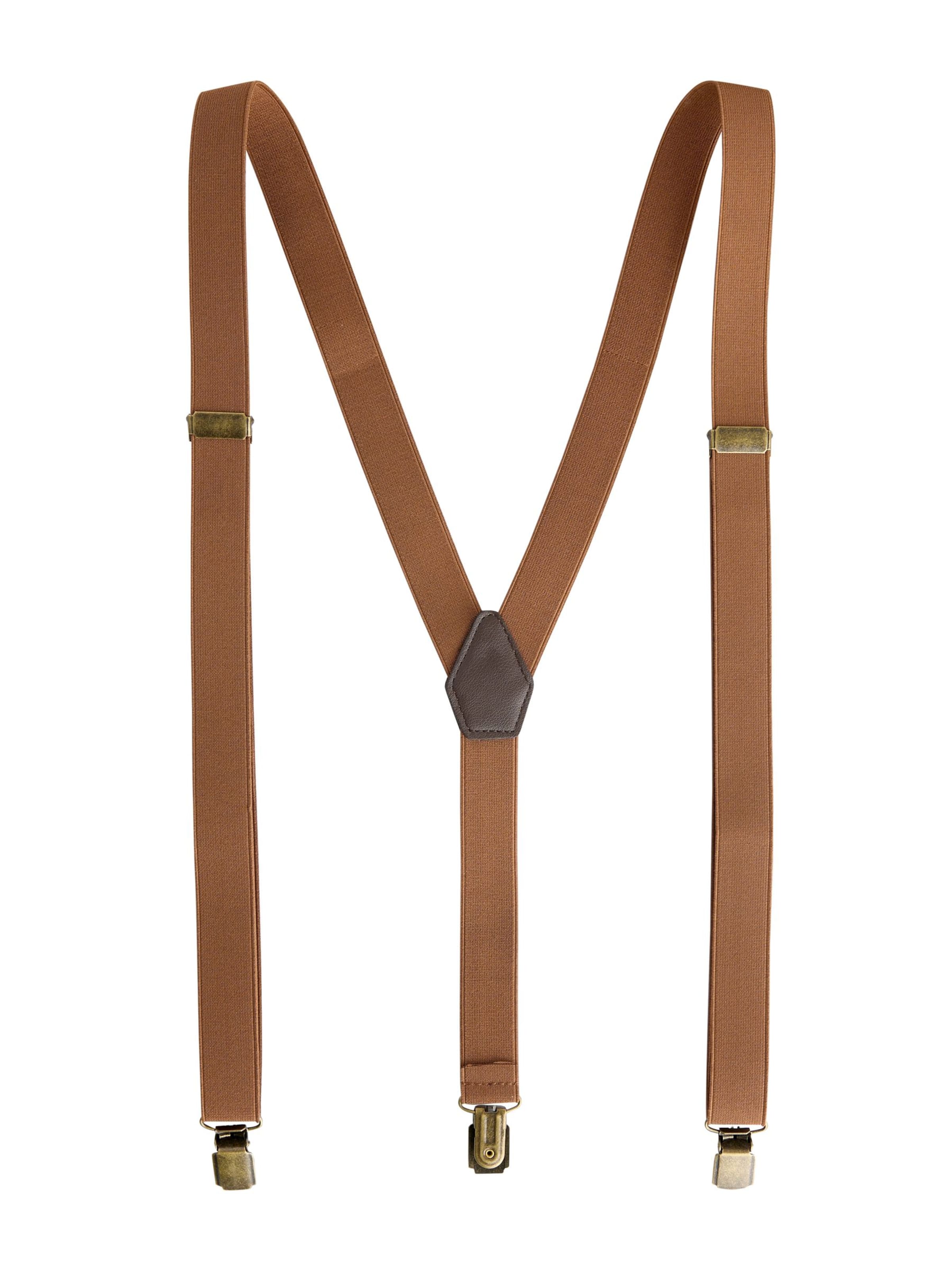 Next Bretels 'Heritage' in Bruin: voorkant