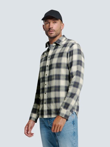 No Excess Regular fit Button Up Shirt in Grey: front