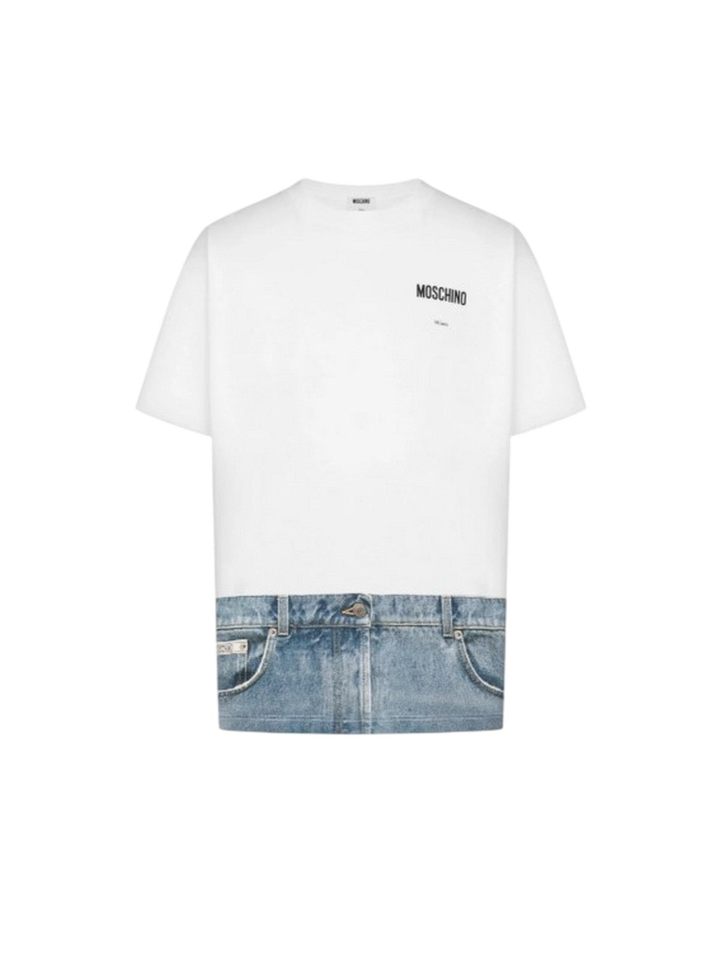 MOSCHINO - Camiseta en blanco: frente