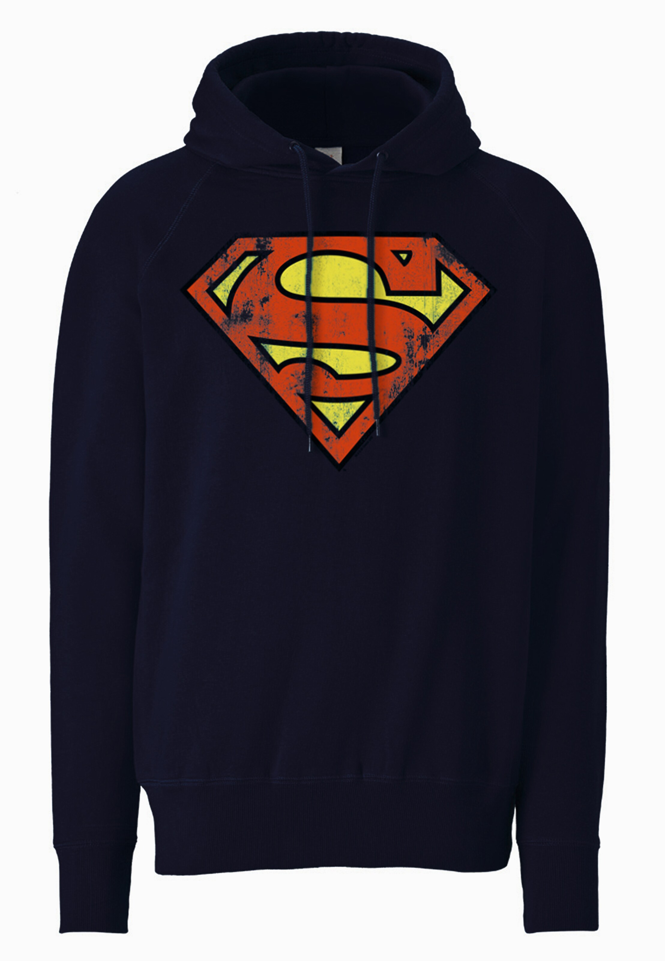LOGOSHIRT Sweater 'DC - Superman Logo' in Blue: front