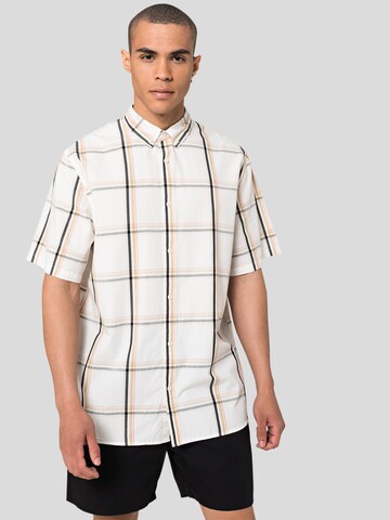 WEEKDAY - Regular Fit Camisa 'Dameer' em bege: frente