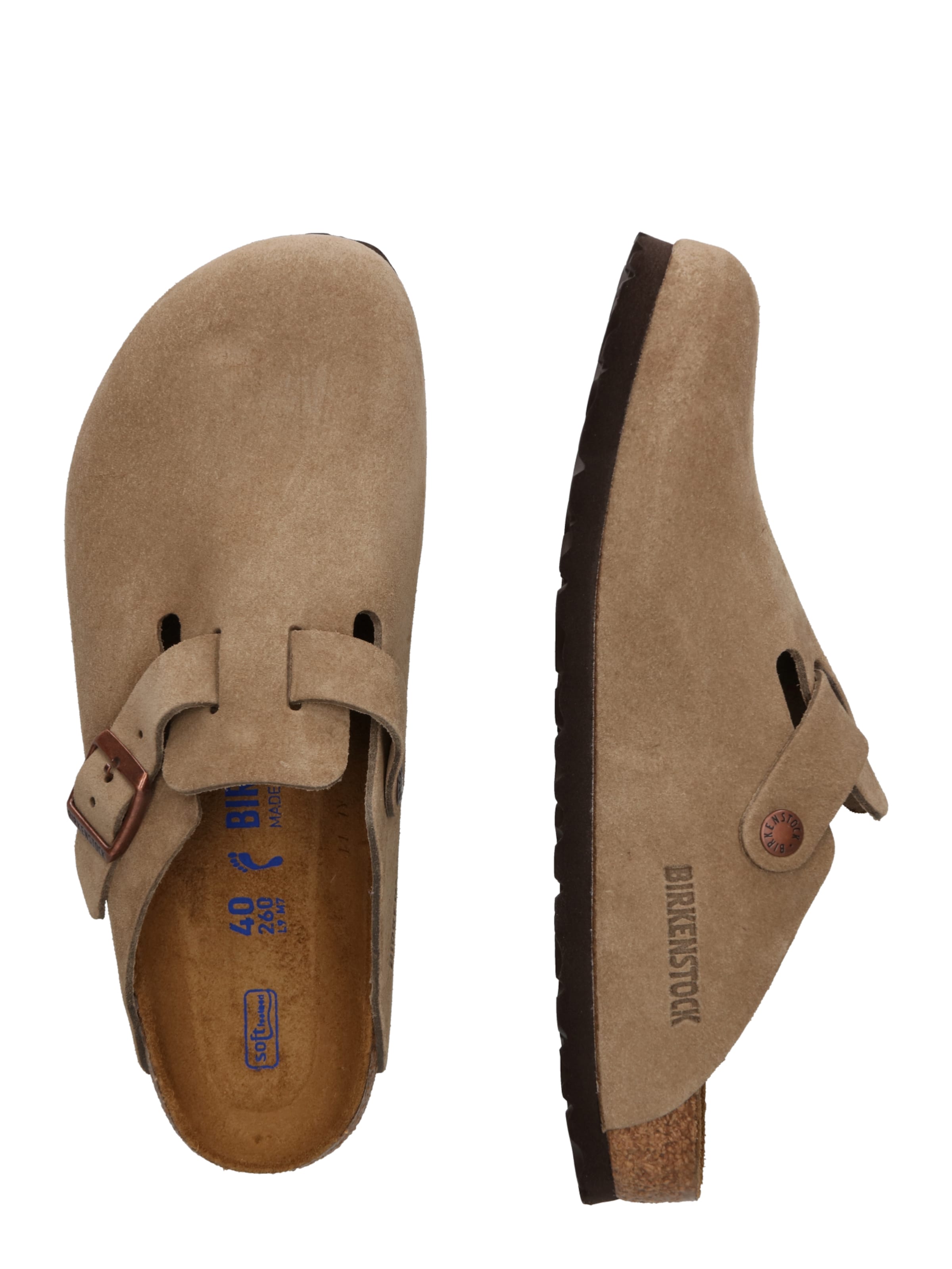 Clogs 'Boston' di BIRKENSTOCK in grigio