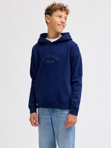 Jack & Jones Junior Sweatshirt 'Bleecker' in Blau: Vorderseite