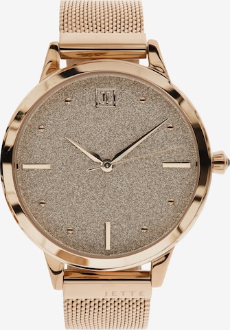 JETTE Analog Watch in Gold: front