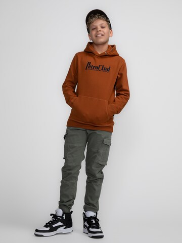 Petrol Industries Sweatshirt 'Fishhook' in Brown