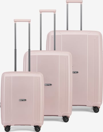 Epic Suitcase set in Pink: front
