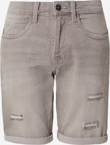 INDICODE JEANS Džínsy 'INKaden Holes' - Sivá: predná strana