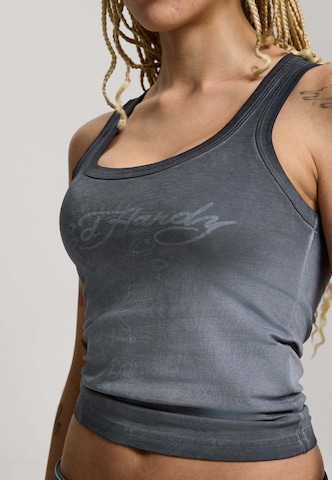 Ed Hardy Top in Blau