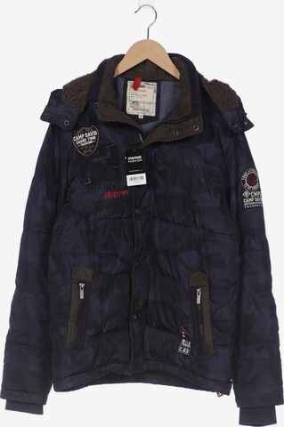 CAMP DAVID Jacke M in Blau: predná strana