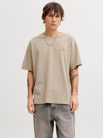 JACK & JONES T-Shirt 'JORUpstate' in Beige: Vorderseite