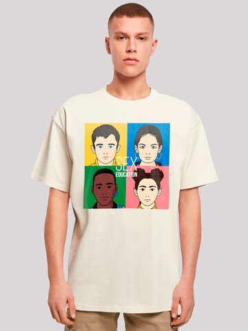 F4NT4STIC Shirt 'Sex Education  Netflix TV Series' in Beige: front