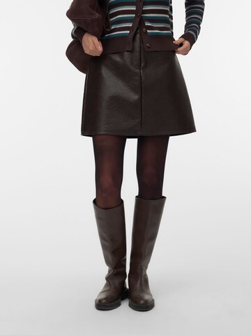 VERO MODA - Falda 'VMBridget' en marrón: frente