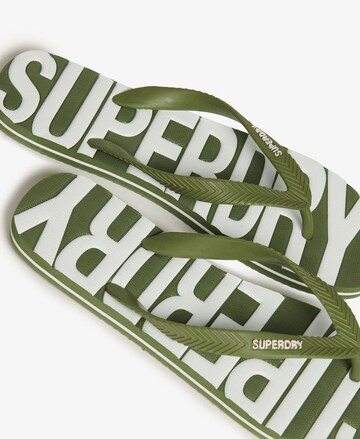 Tongs Superdry en vert
