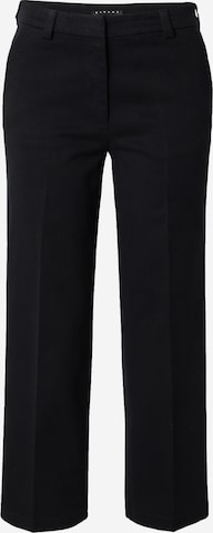 Regular Pantalon à plis Sisley en noir : devant