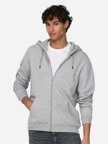 Only & Sons Sweatjacke 'Ceres' in Blau