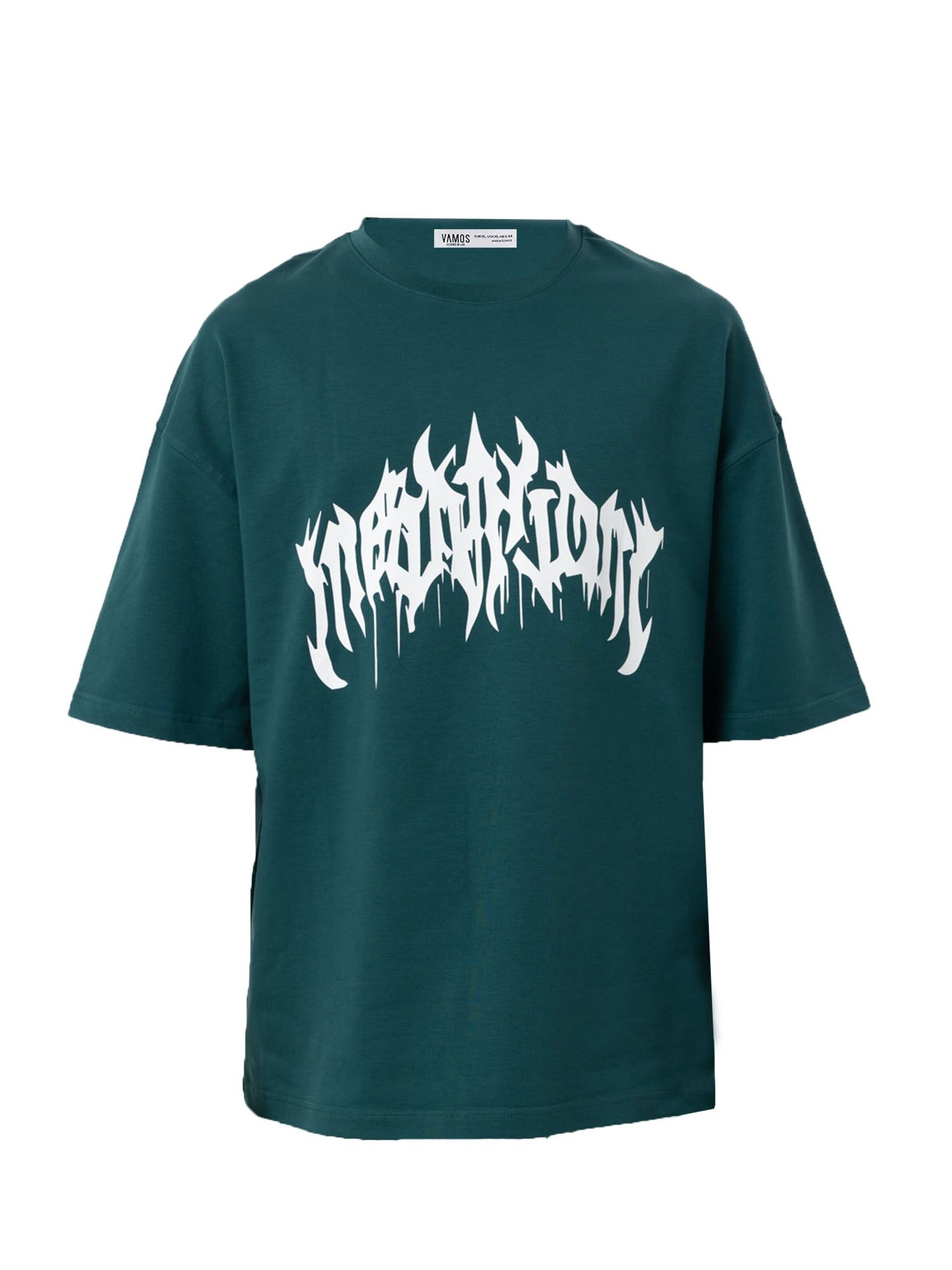 VAMOS CLO Tričko – zelená: přední strana