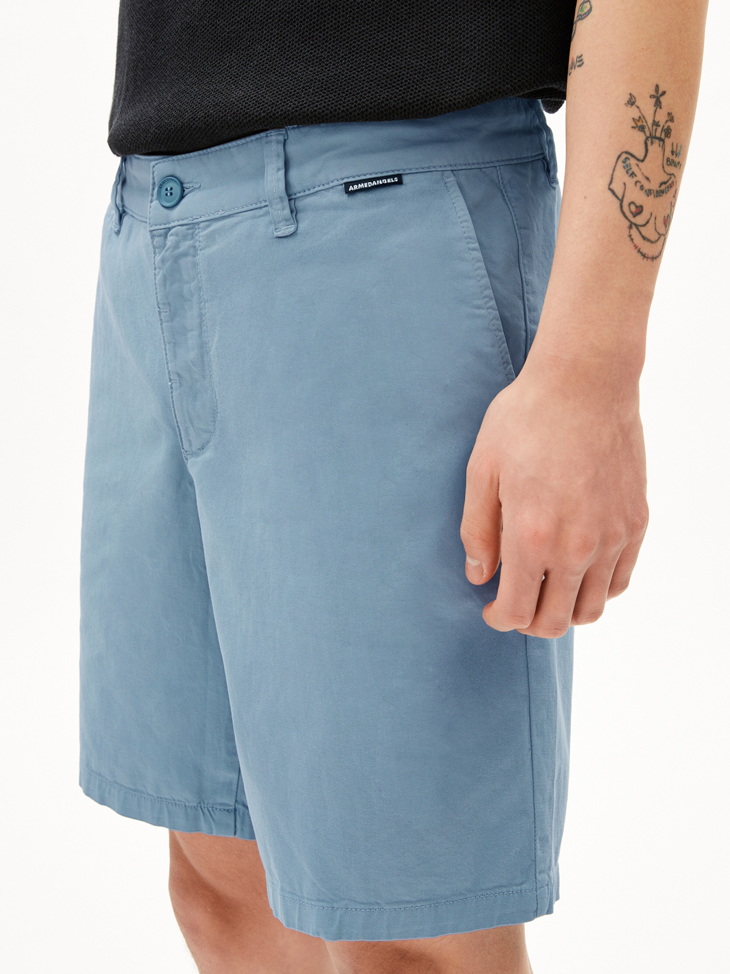 ARMEDANGELS Regular Trousers in Blue: front