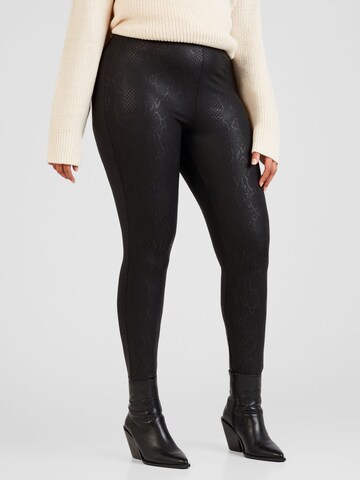 ONLY Carmakoma Skinny Leggings 'SANIRA' in Zwart: voorkant