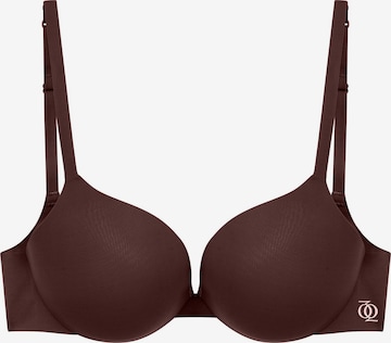 GOD SAVE QUEENS Biustonosz 'Second Skin Ultimate Push-Up Bra' w kolorze brązowy: przód