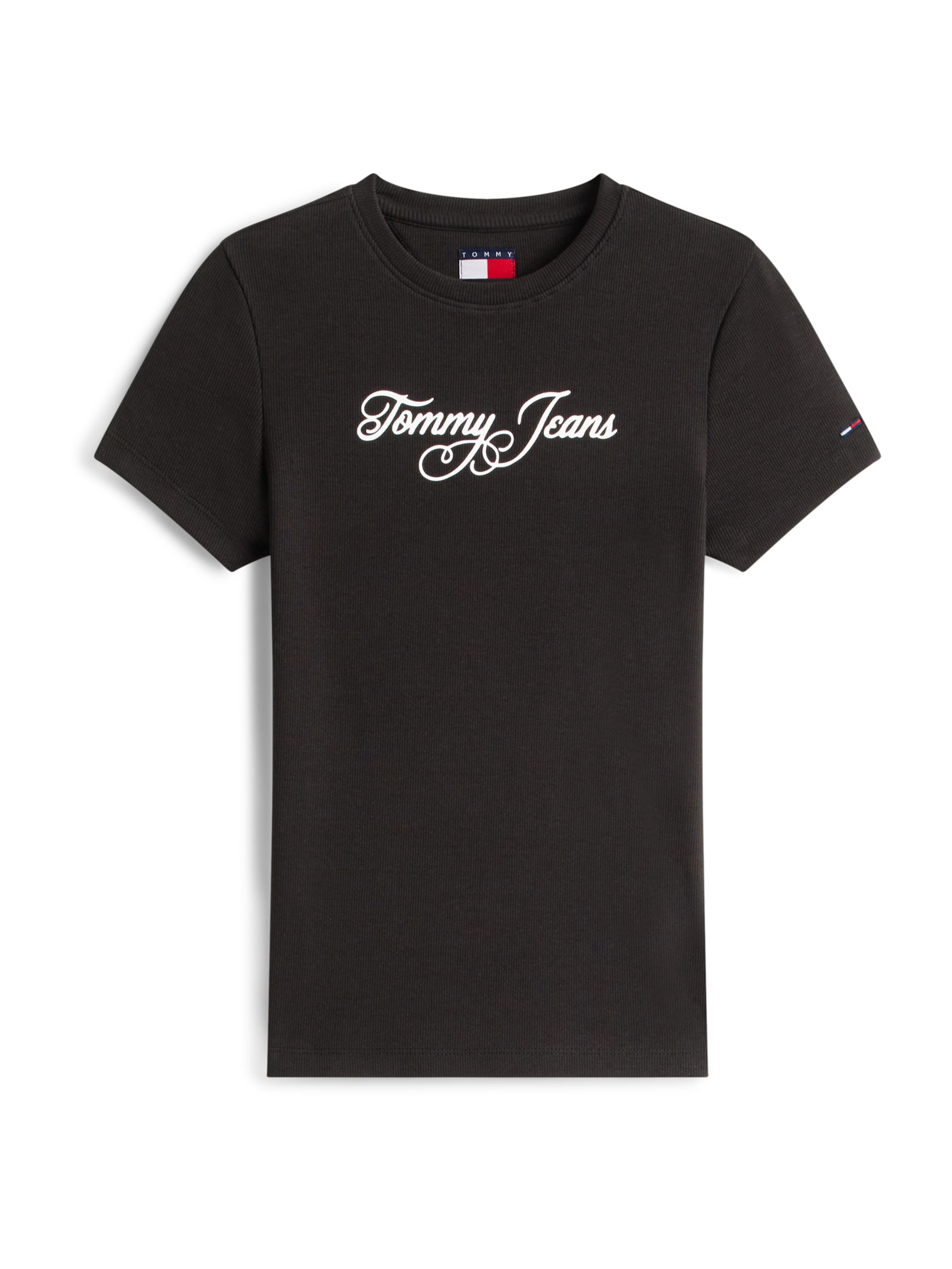 Tommy Jeans Shirts 'ESS' i sort: forside