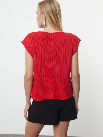 Trendyol - Chaleco de punto en rojo