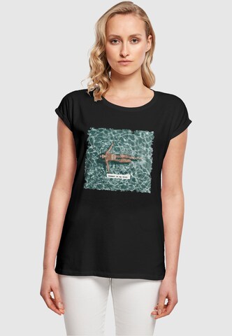 Merchcode Shirt 'Ladies Summer - On My Mind' in Zwart: voorkant