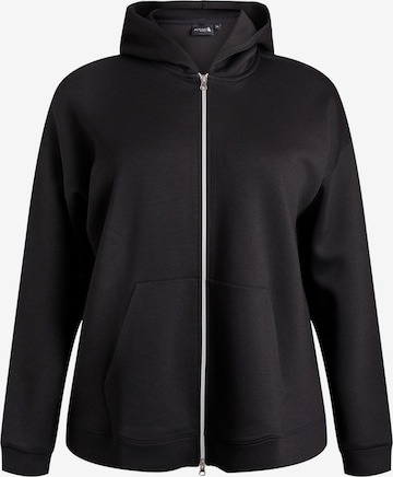 Active by ZizziSportski gornji dio trenirke 'ATRIE' - crna boja: prednji dio