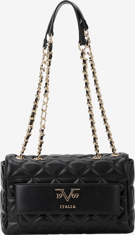 19V69 ITALIA - Bolso de hombro 'Gaia Gold' en negro: frente