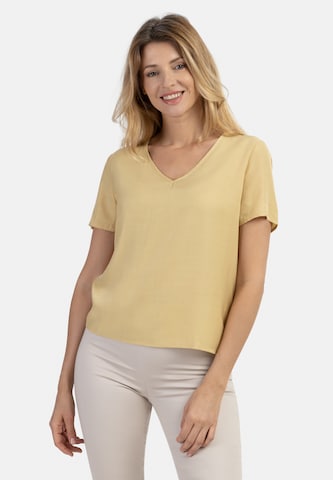 Camicia da donna di usha WHITE LABEL in giallo: frontale