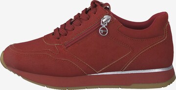 Sneaker bassa di Tamaris in rosso