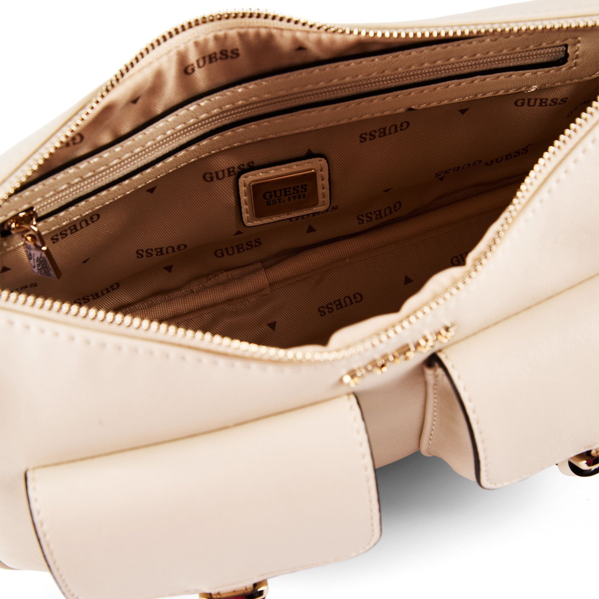 GUESS Schultertasche 'Kassie' in Beige