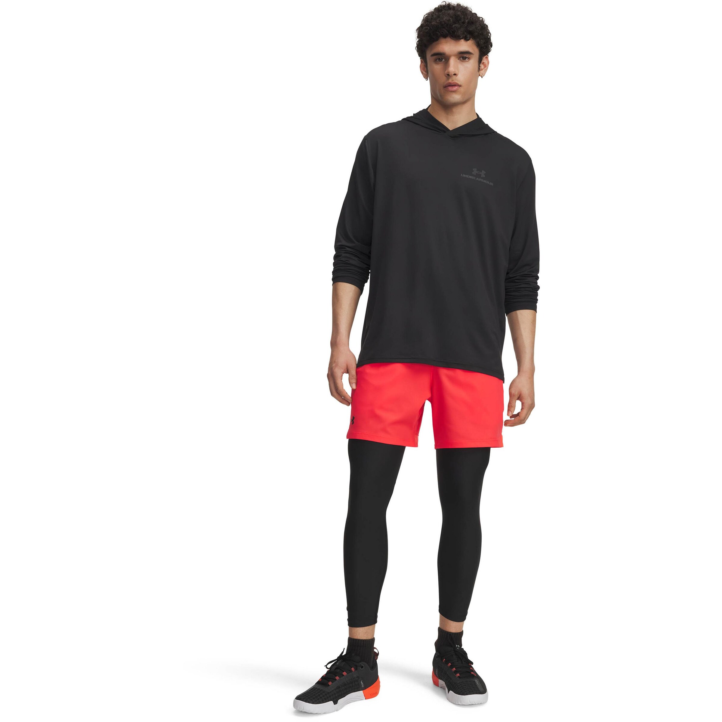 UNDER ARMOUR Regular Workout Pants 'Vanish' in Red