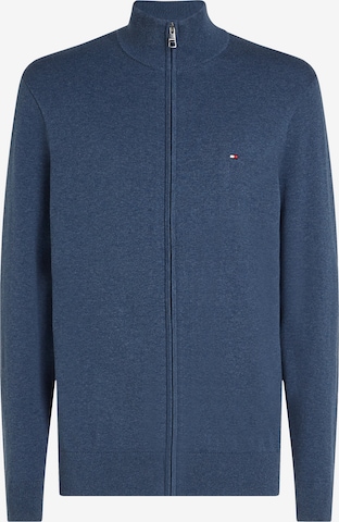 zils TOMMY HILFIGER Adīta jaka 'Essential': no priekšpuses