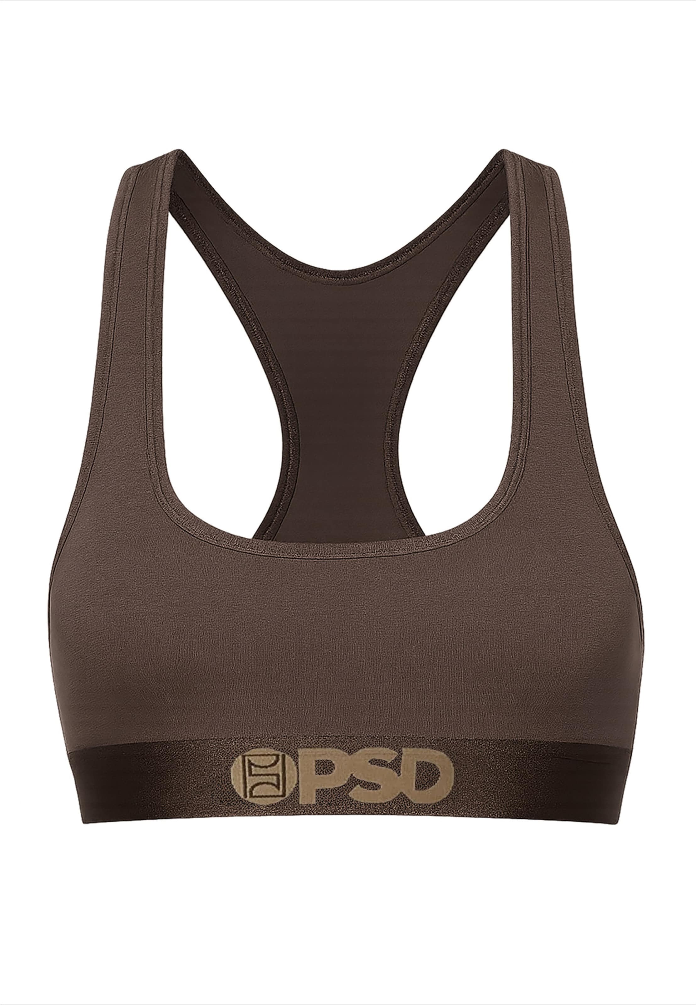 PSD Bustier BH 'Essential' in Braun: Vorderseite