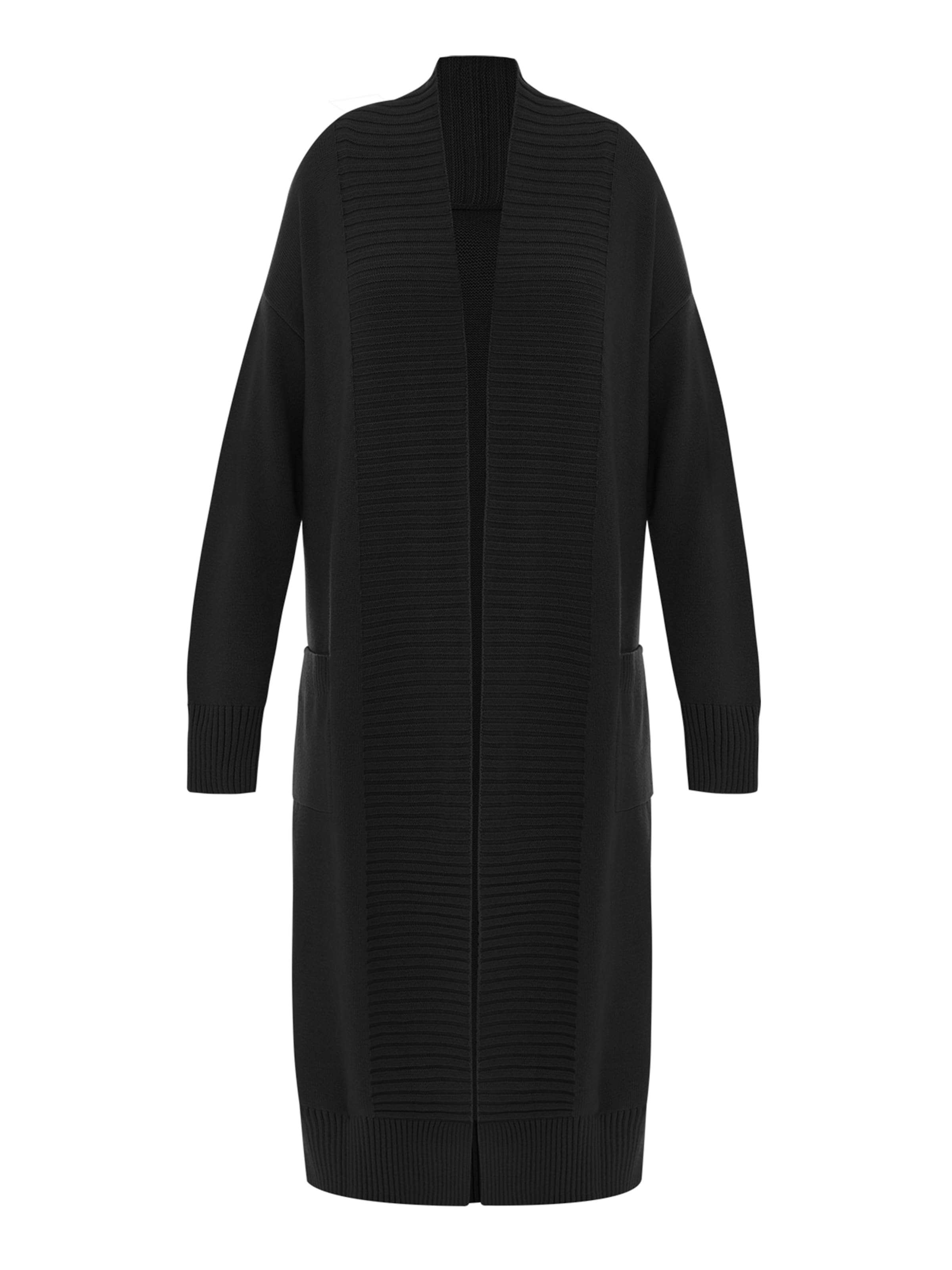 Imily Bela Πλεκτό παλτό σε μαύρο: μπροστά