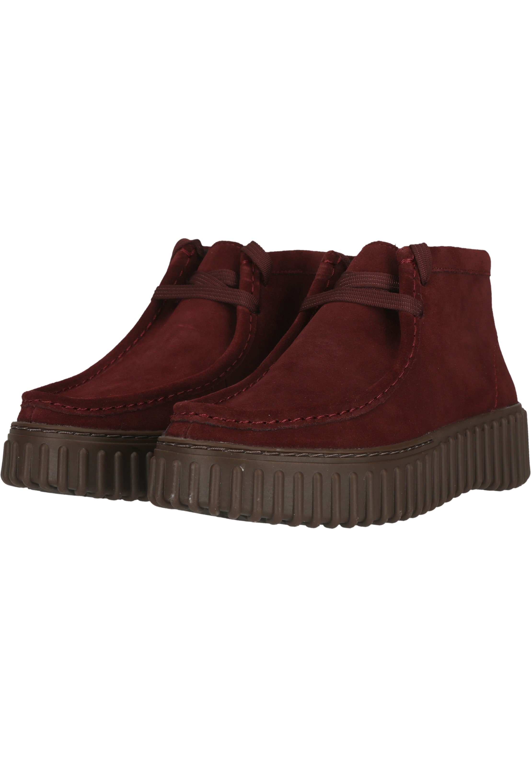 CLARKS Lace-up boot 'Torhill Moss' in Red