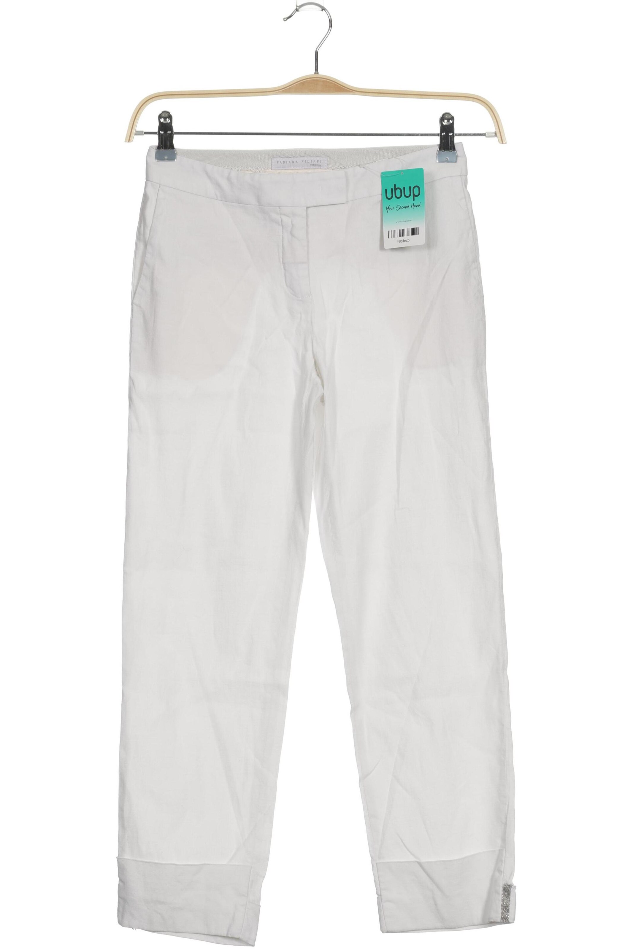 Fabiana Filippi Pants in XXS in White: front