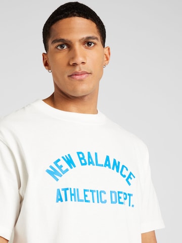 new balance - Camiseta en blanco