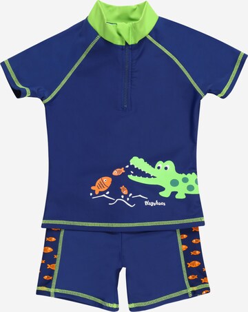 PLAYSHOES UV-bescherming 'Krokodil' in Blauw: voorkant