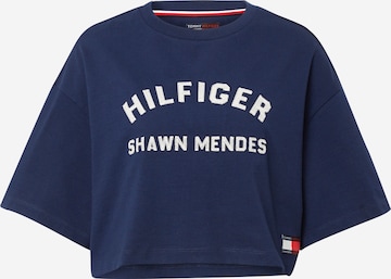 T-shirt TOMMY HILFIGER en bleu : devant